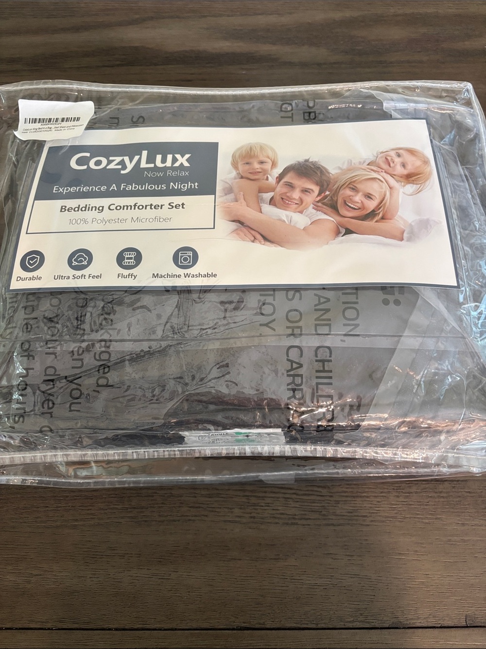 Plush Quilted Comforter Set in Charcoal Gray - Soft Everyday Bedding